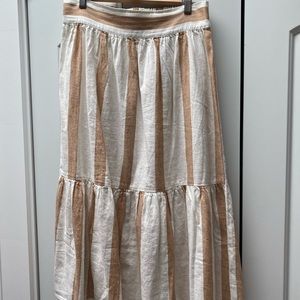 Madewell linen blend skirt
